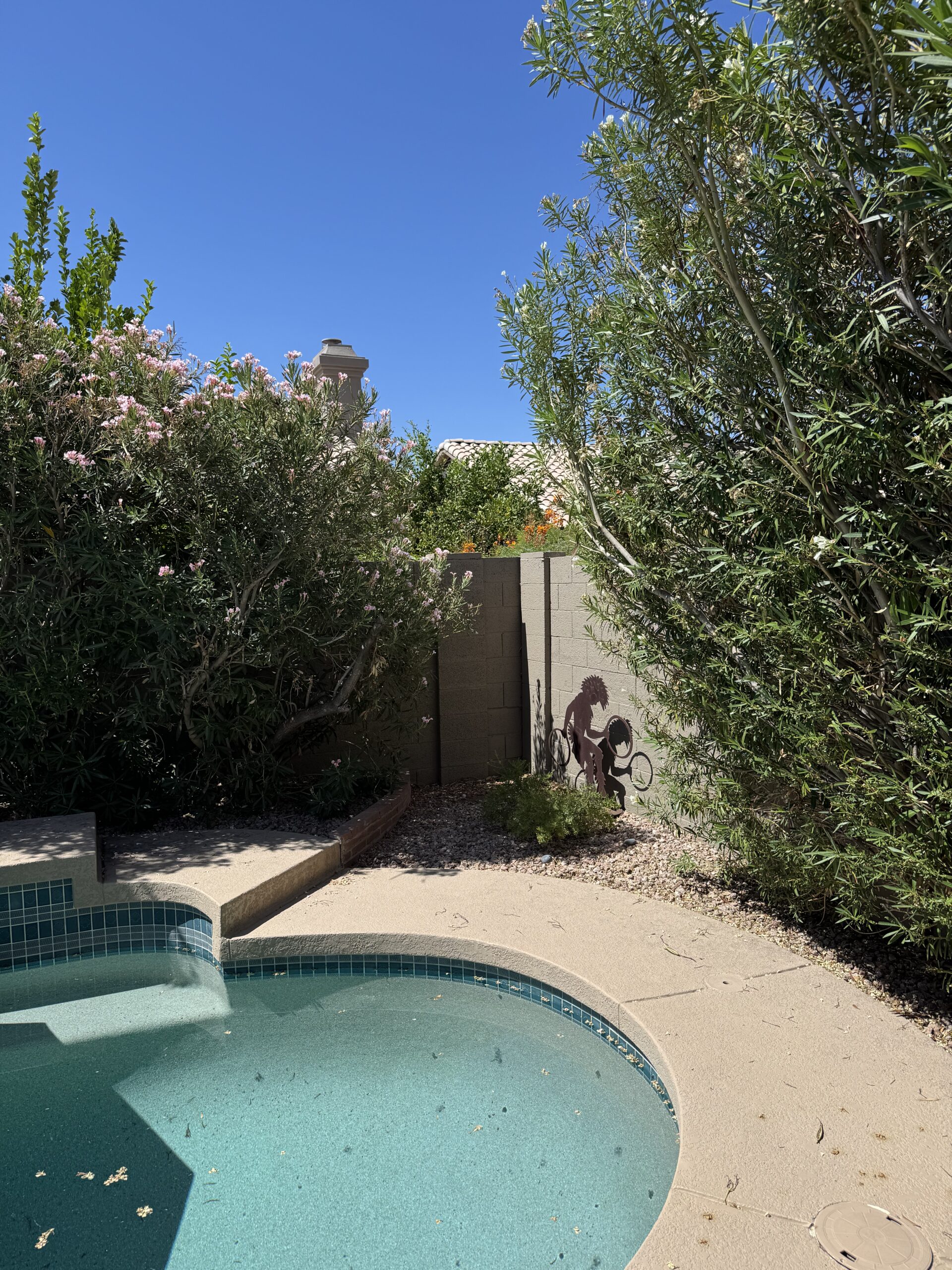 Pool corner at Tamara Perry's property